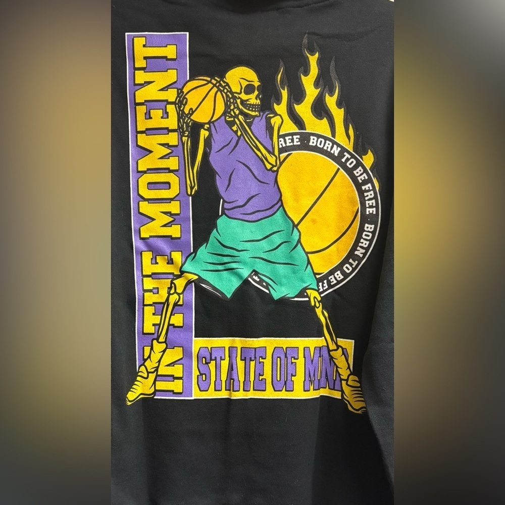 NWT Chemistry “Born To Be Free” Basketball Graphic Hoodie Sweatshirt Size Large - Picture 6 of 6